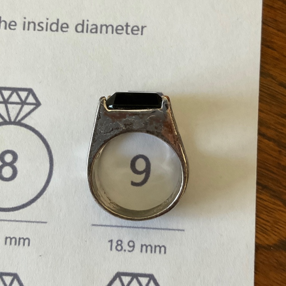 Men's Silver Tone Rings - Picture 4 of 8